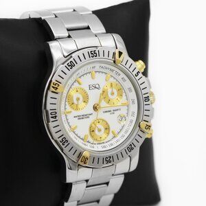 Movado ESQ 300196 Two Tone Chronograph Watch